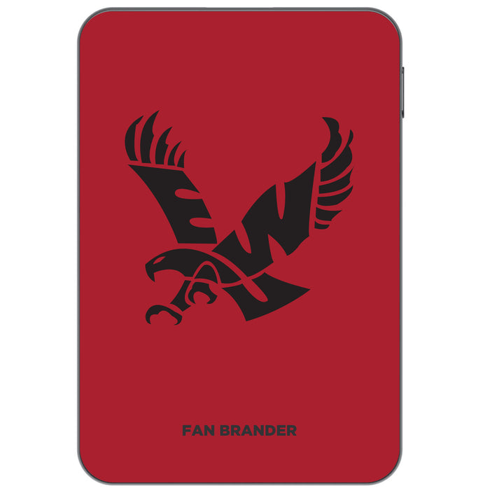 Otterbox Power Bank with Eastern Washington Eagles Primary Logo on Team Background Design