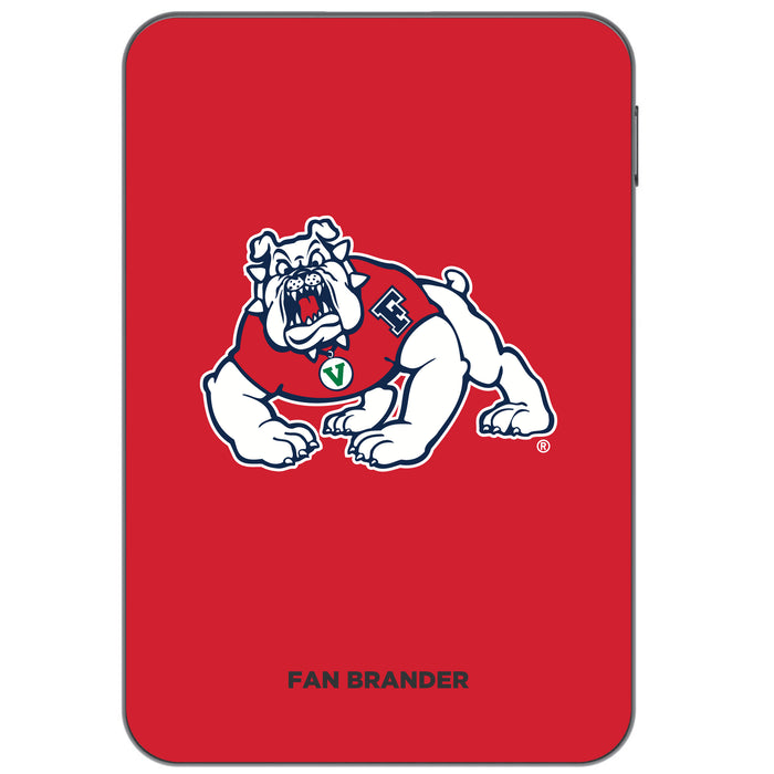 Otterbox Power Bank with Fresno State Bulldogs Primary Logo on Team Background Design