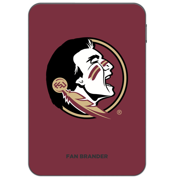 Otterbox Power Bank with Florida State Seminoles Primary Logo on Team Background Design
