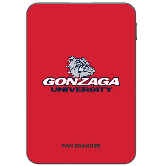 Otterbox Power Bank with Gonzaga Bulldogs Primary Logo on Team Background Design