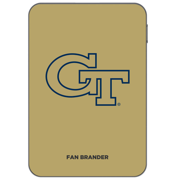 Otterbox Power Bank with Georgia Tech Yellow Jackets Primary Logo on Team Background Design