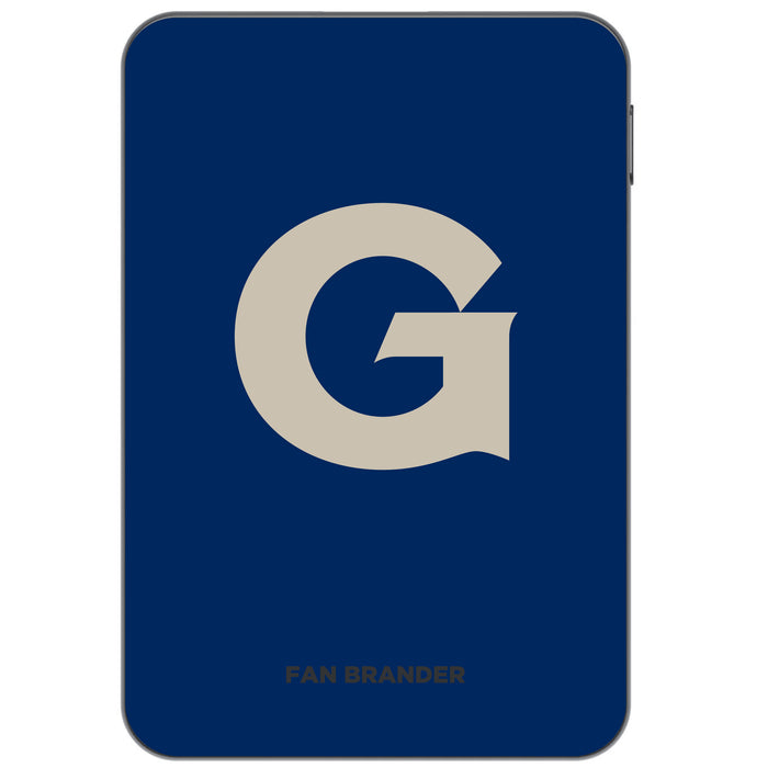 Otterbox Power Bank with Georgetown Hoyas Primary Logo on Team Background Design