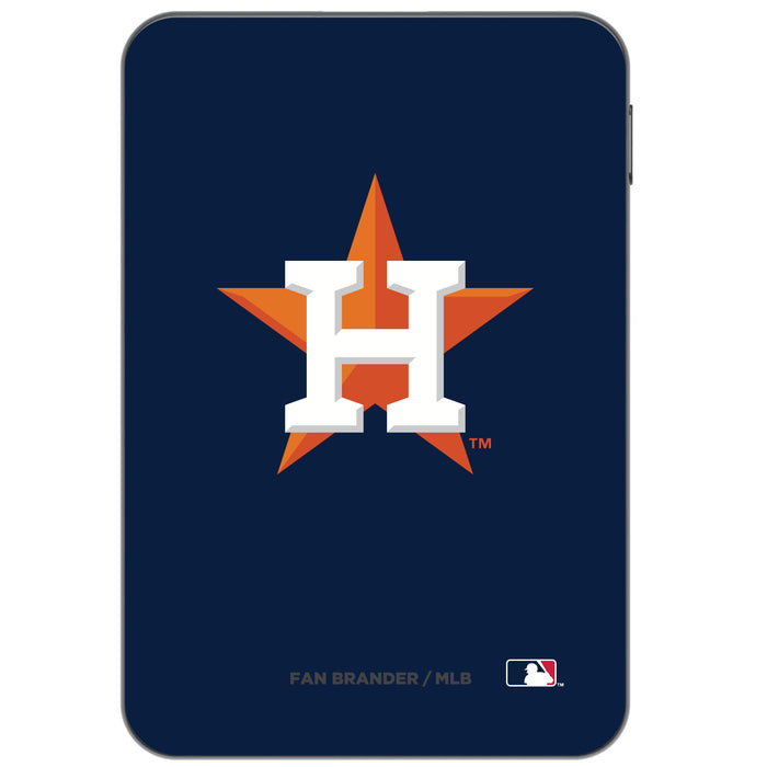 Otterbox Power Bank with Houston Astros Primary Logo on Team Color Background