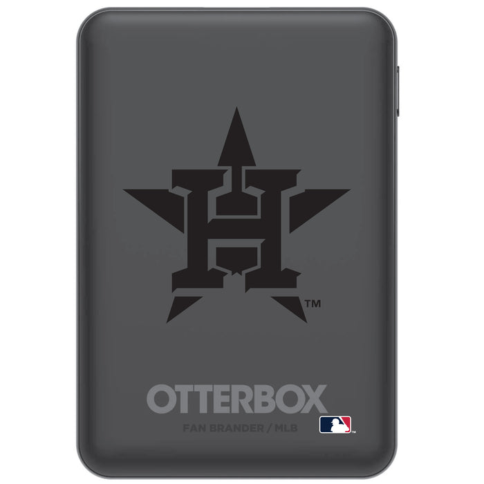 Otterbox Power Bank with Houston Astros Primary Logo in Black