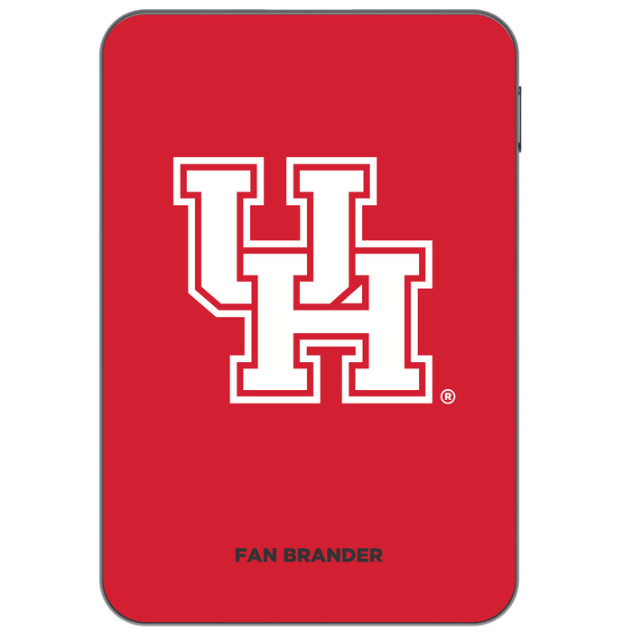 Otterbox Power Bank with Houston Cougars Primary Logo on Team Background Design