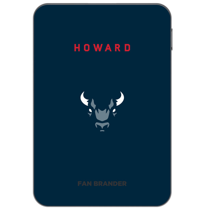 Otterbox Power Bank with Howard Bison Primary Logo on Team Background Design