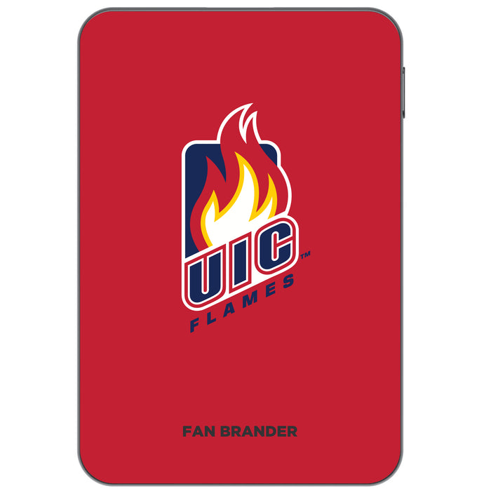 Otterbox Power Bank with Illinois @ Chicago Flames Primary Logo on Team Background Design