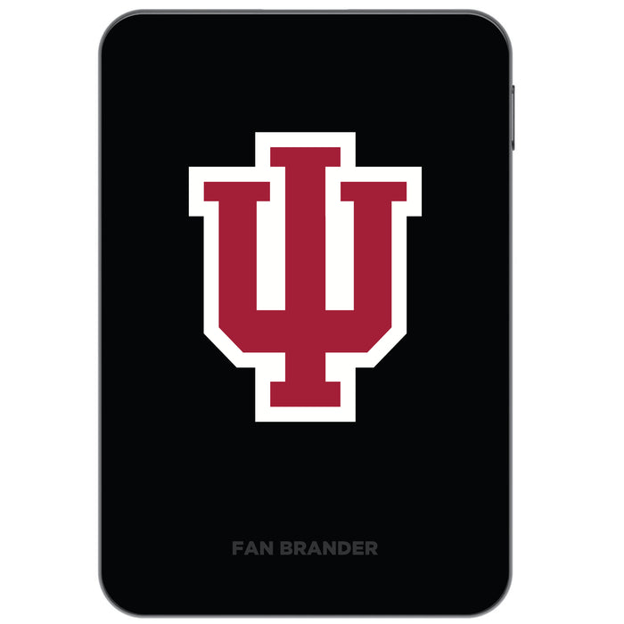 Otterbox Power Bank with Indiana Hoosiers Primary Logo on Team Background Design