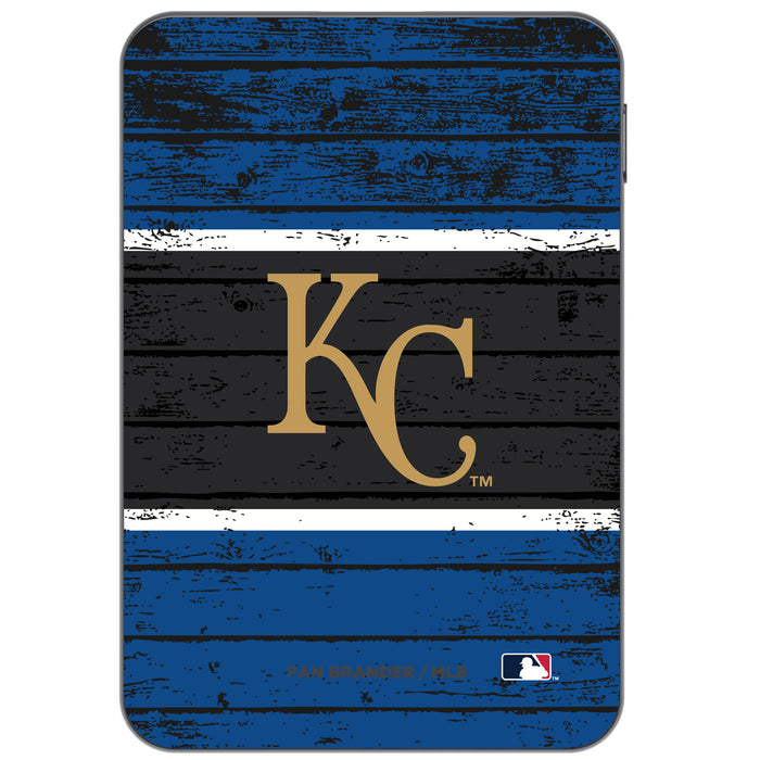 Otterbox Power Bank with Kansas City Royals Wood Background