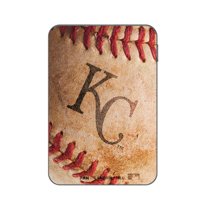 Otterbox Power Bank with Kansas City Royals Primary Logo and Baseball Design