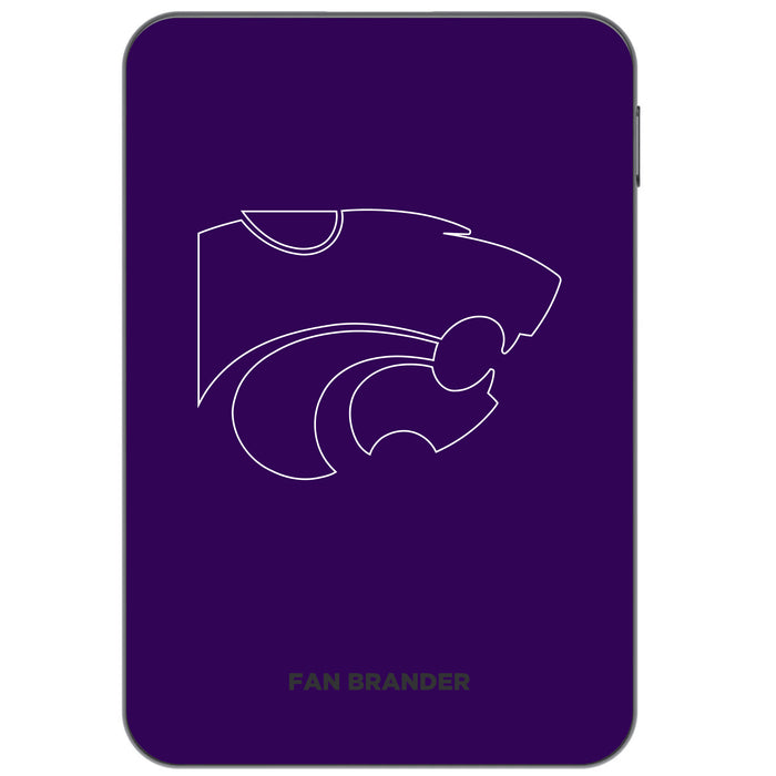 Otterbox Power Bank with Kansas State Wildcats Primary Logo on Team Background Design