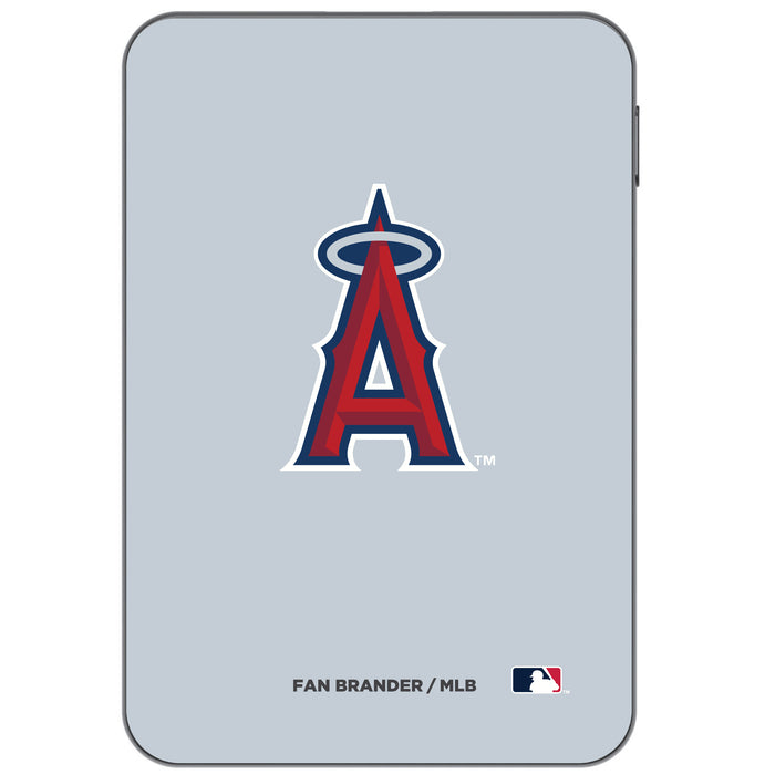 Otterbox Power Bank with Los Angeles Angels Primary Logo on Team Color Background