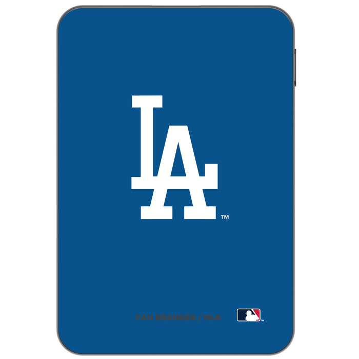 Otterbox Power Bank with Los Angeles Dodgers Primary Logo on Team Color Background