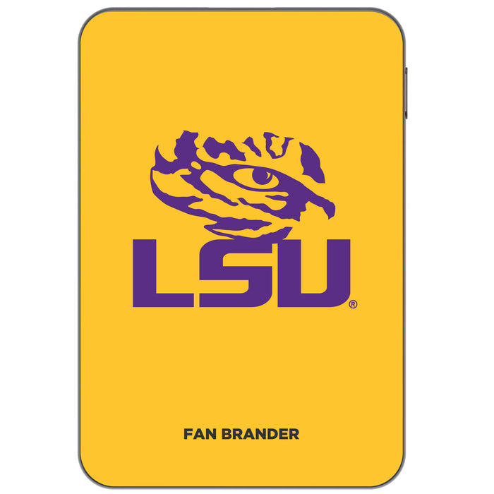 Otterbox Power Bank with LSU Tigers Primary Logo on Team Background Design