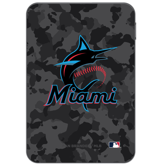 Otterbox Power Bank with Miami Marlins Urban Camo Background