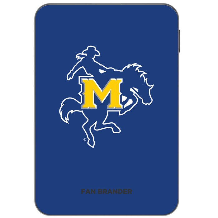 Otterbox Power Bank with McNeese State Cowboys Primary Logo on Team Background Design