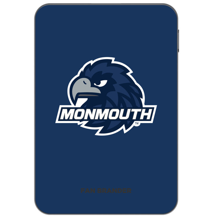 Otterbox Power Bank with Monmouth Hawks Primary Logo on Team Background Design