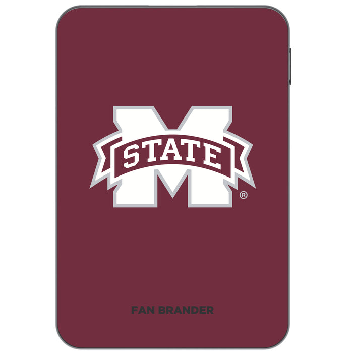Otterbox Power Bank with Mississippi State Bulldogs Primary Logo on Team Background Design