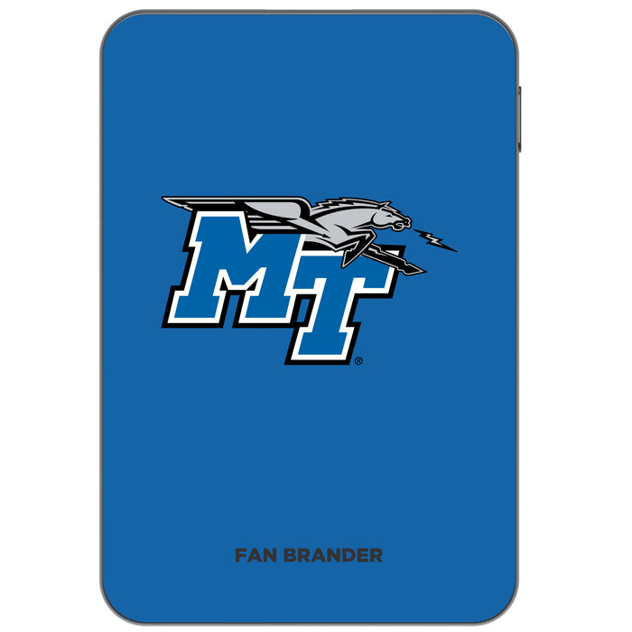 Otterbox Power Bank with Middle Tennessee State Blue Raiders Primary Logo on Team Background Design