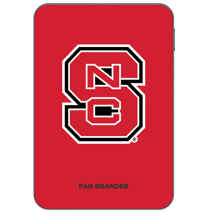 Otterbox Power Bank with NC State Wolfpack Primary Logo on Team Background Design