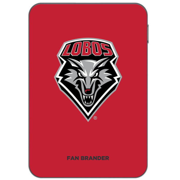 Otterbox Power Bank with New Mexico Lobos Primary Logo on Team Background Design