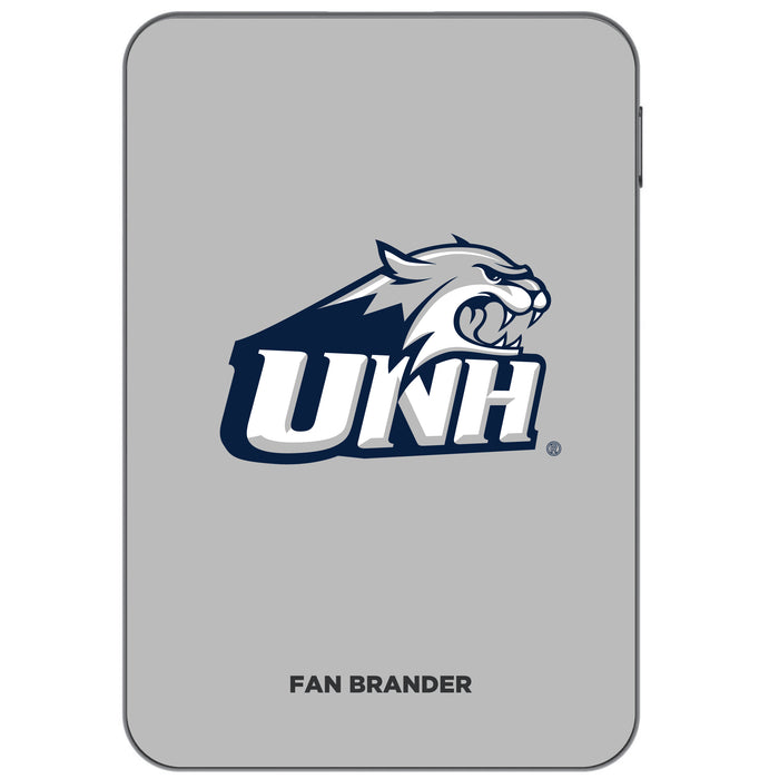 Otterbox Power Bank with New Hampshire Wildcats Primary Logo on Team Background Design