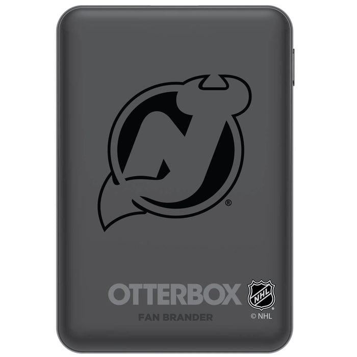 Otterbox Power Bank with New Jersey Devils Primary Logo in Black