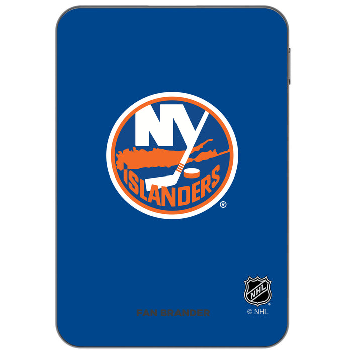 Otterbox Power Bank with New York Islanders Primary Logo on team color background