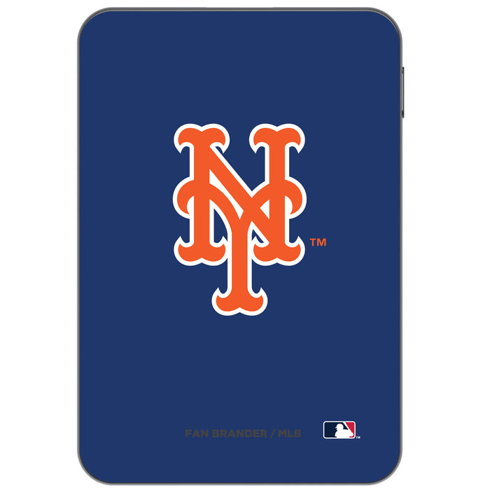 Otterbox Power Bank with New York Mets Primary Logo on Team Color Background