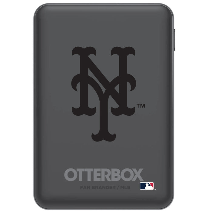 Otterbox Power Bank with New York Mets Primary Logo in Black