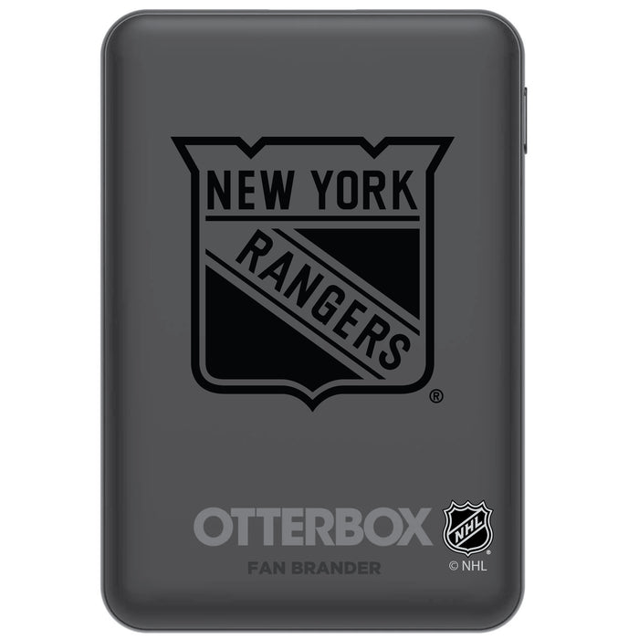 Otterbox Power Bank with New York Rangers Primary Logo in Black