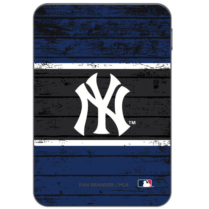 Otterbox Power Bank with New York Yankees Wood Background