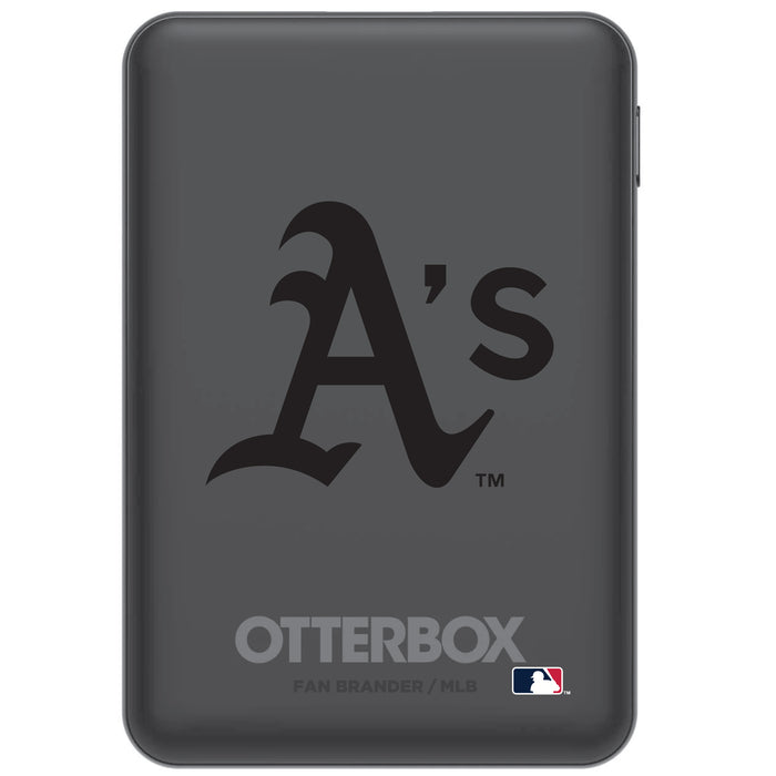 Otterbox Power Bank with Oakland Athletics Primary Logo in Black