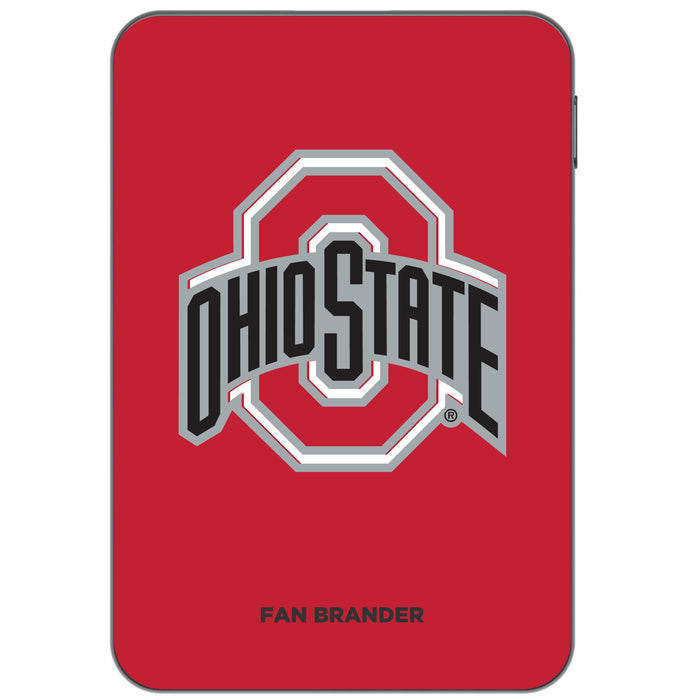 Otterbox Power Bank with Ohio State Buckeyes Primary Logo on Team Background Design