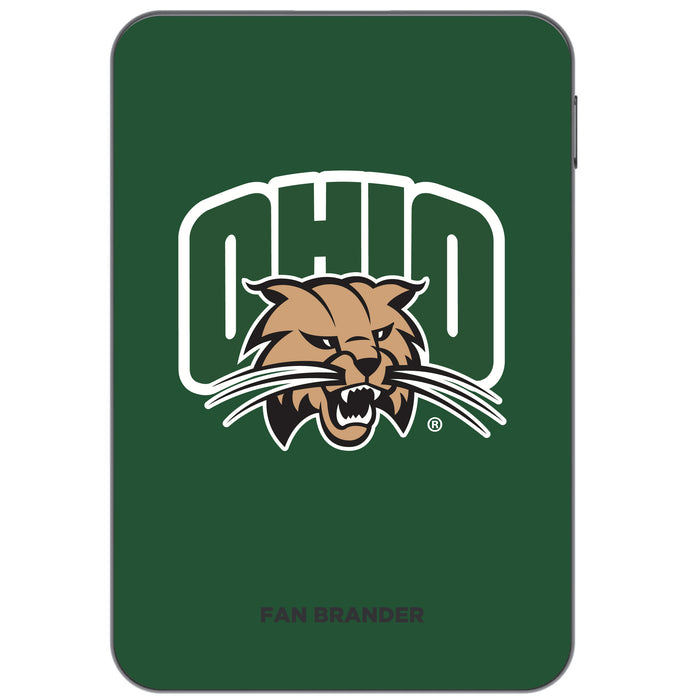 Otterbox Power Bank with Ohio University Bobcats Primary Logo on Team Background Design