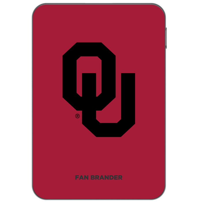 Otterbox Power Bank with Oklahoma Sooners Primary Logo on Team Background Design