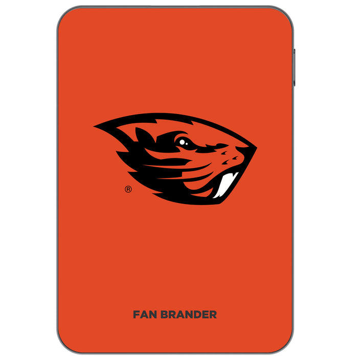Otterbox Power Bank with Oregon State Beavers Primary Logo on Team Background Design