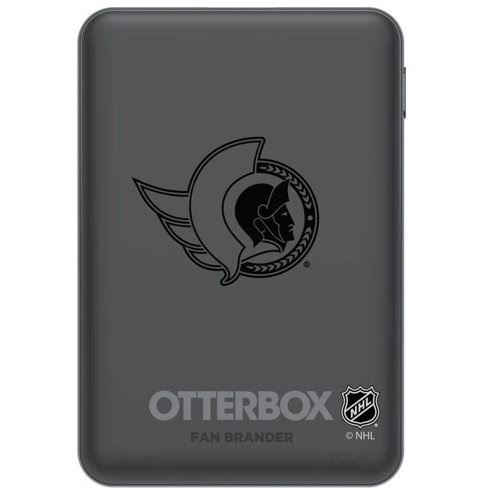 Otterbox Power Bank with Ottawa Senators Primary Logo in Black