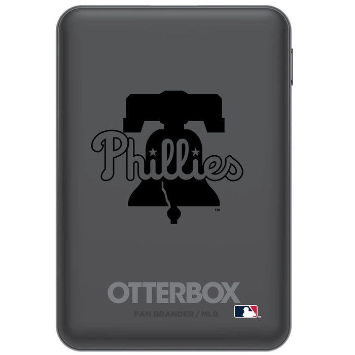 Otterbox Power Bank with Philadelphia Phillies Primary Logo in Black