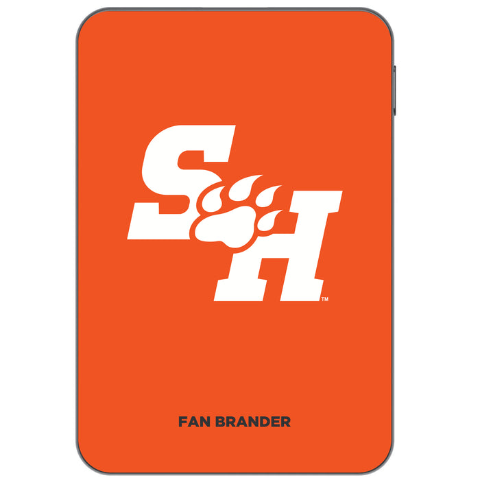 Otterbox Power Bank with Sam Houston State Bearkats Primary Logo on Team Background Design
