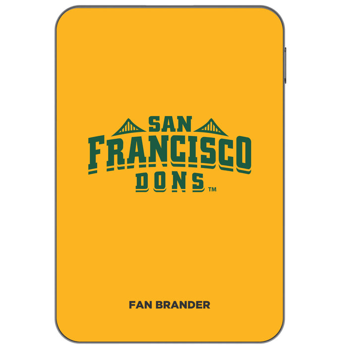 Otterbox Power Bank with San Francisco Dons Primary Logo on Team Background Design