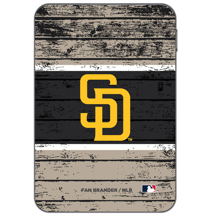 Otterbox Power Bank with San Diego Padres Wood Background