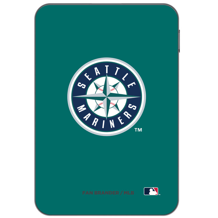 Otterbox Power Bank with Seattle Mariners Primary Logo on Team Color Background