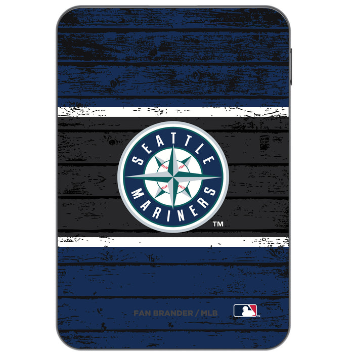 Otterbox Power Bank with Seattle Mariners Wood Background
