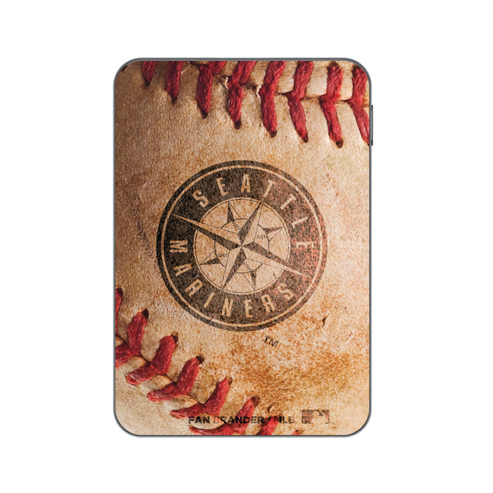 Otterbox Power Bank with Seattle Mariners Primary Logo and Baseball Design
