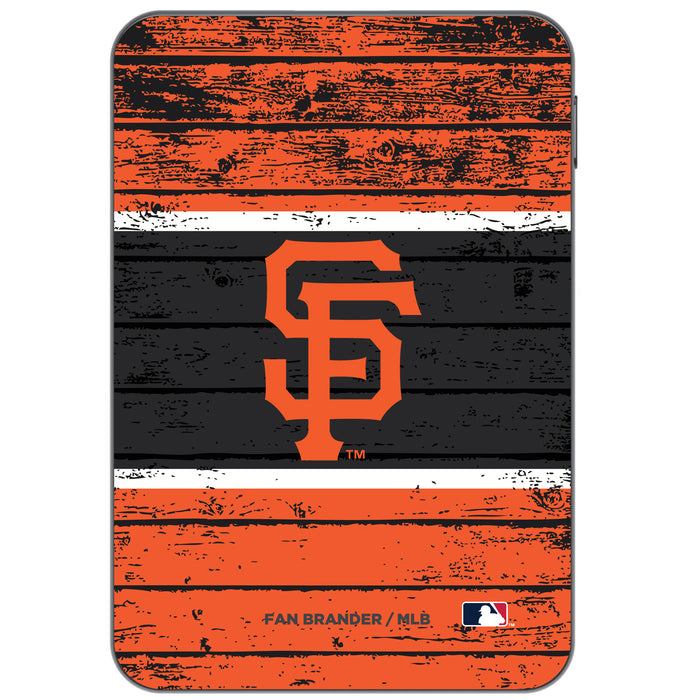 Otterbox Power Bank with San Francisco Giants Wood Background