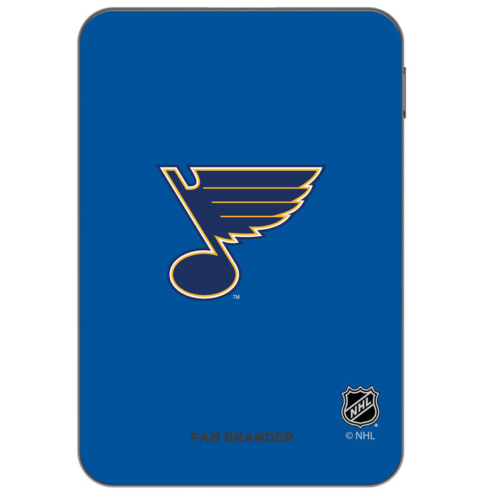 Otterbox Power Bank with St. Louis Blues Primary Logo on team color background