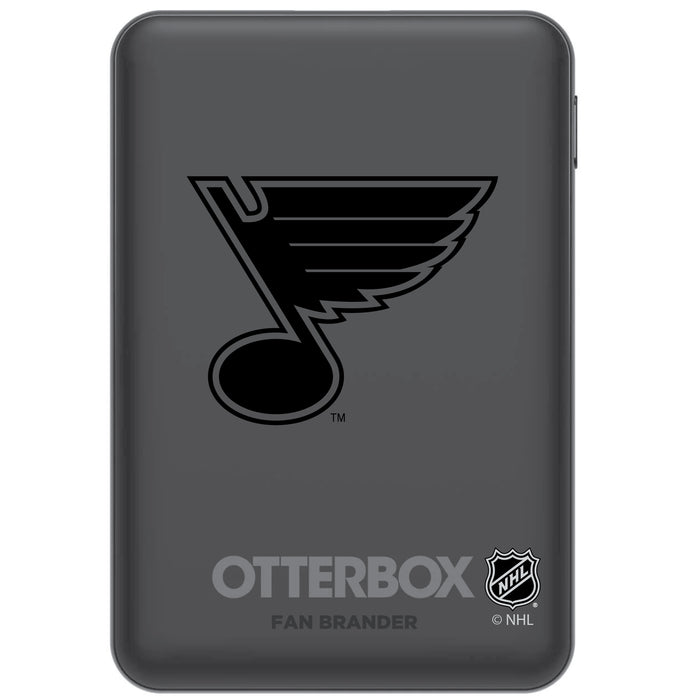 Otterbox Power Bank with St. Louis Blues Primary Logo in Black