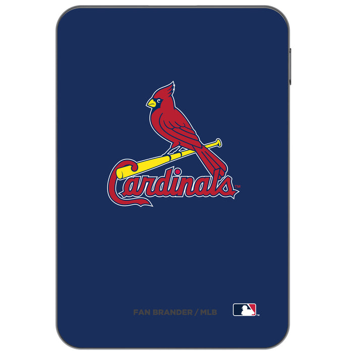 Otterbox Power Bank with St. Louis Cardinals Primary Logo on Team Color Background