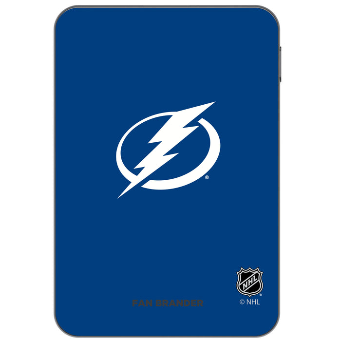 Otterbox Power Bank with Tampa Bay Lightning Primary Logo on team color background